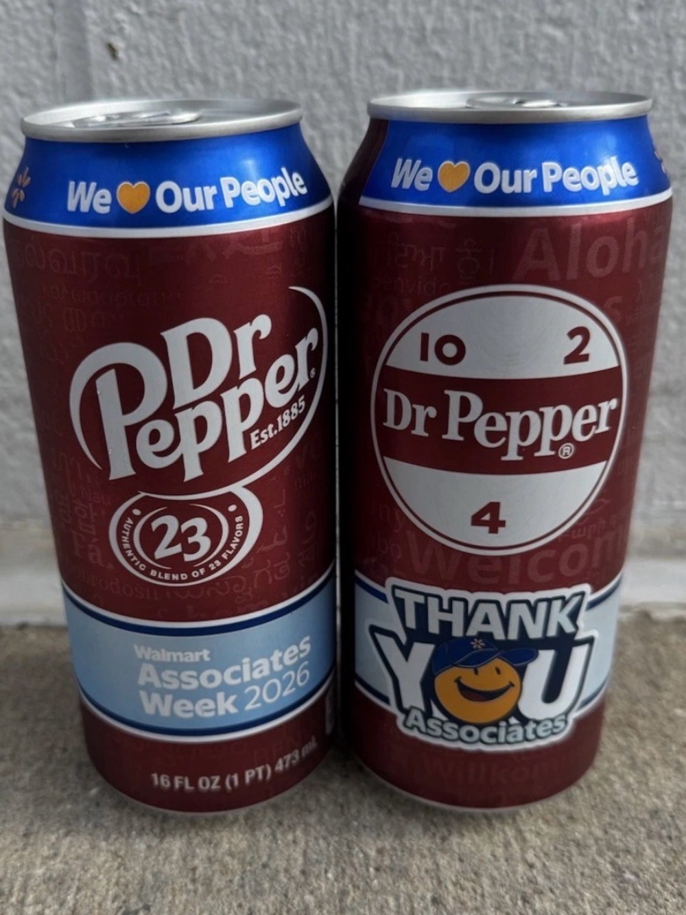 Two Dr Pepper Classic Walmart Associate Week 2026 - NEW